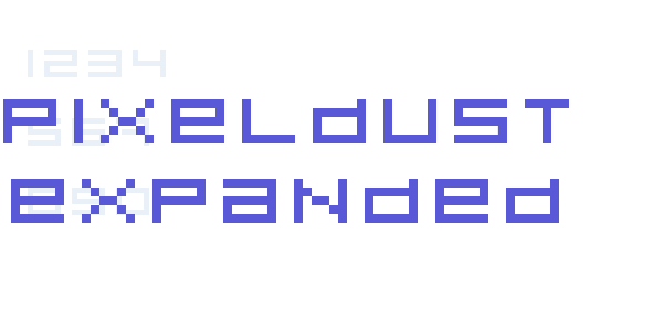 Pixeldust Expanded font free