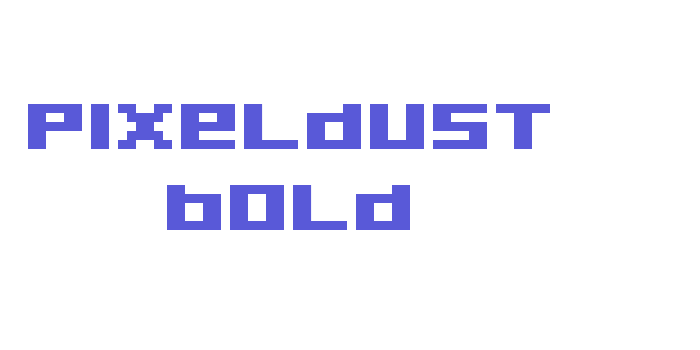 Pixeldust Bold Font Download