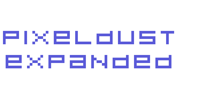 Pixeldust Expanded Font Download