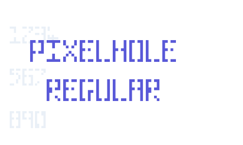 Pixelhole Regular Font Download