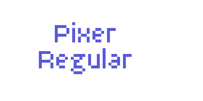 Pixer Regular Font