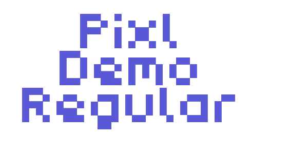 Pixl Demo Regular font free