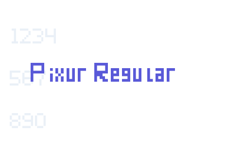 Pixur Regular Font Download