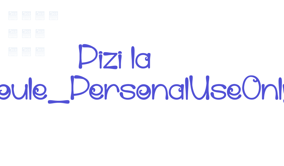 Pizi la Farigoule_PersonalUseOnly-font-download