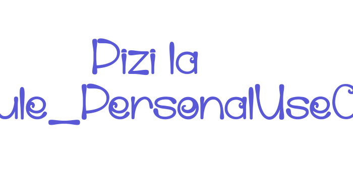 Pizi la Farigoule_PersonalUseOnly Font