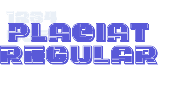 Plagiat Regular font free