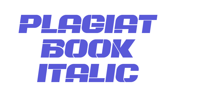 Plagiat Book Italic Font Download