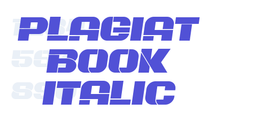 Plagiat Book Italic-font-download