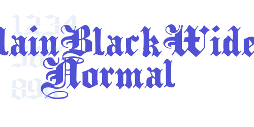 PlainBlackWide Normal-font-download