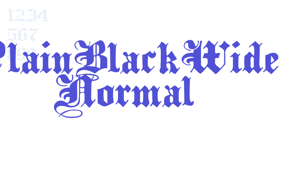 PlainBlackWide Normal-font-download