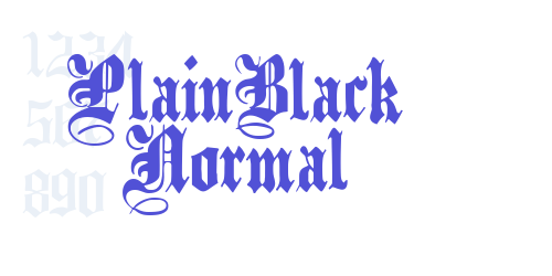 PlainBlack Normal-font-download