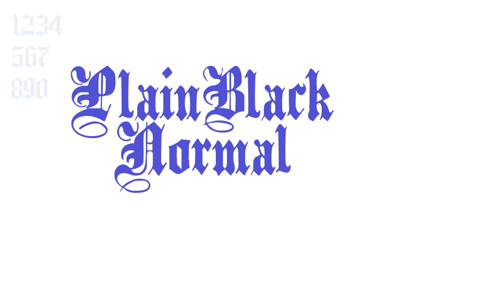 PlainBlack Normal-font-download