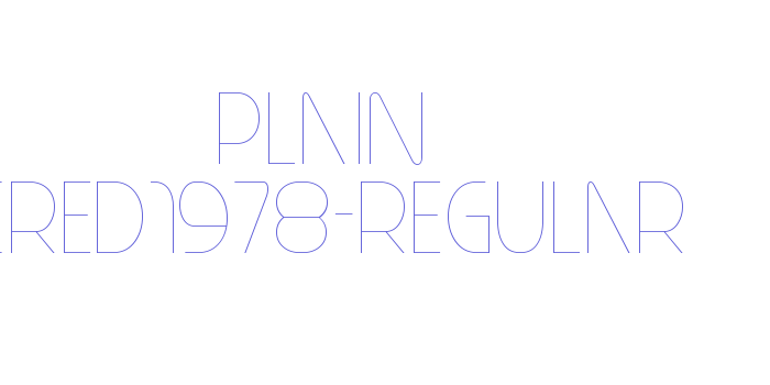 Plain Cred1978-Regular Font Download