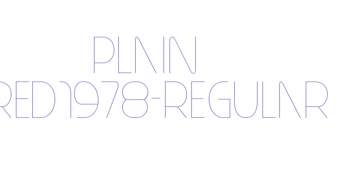 Plain Cred1978-Regular Font