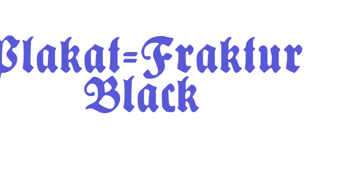 Plakat-Fraktur Black Font Download