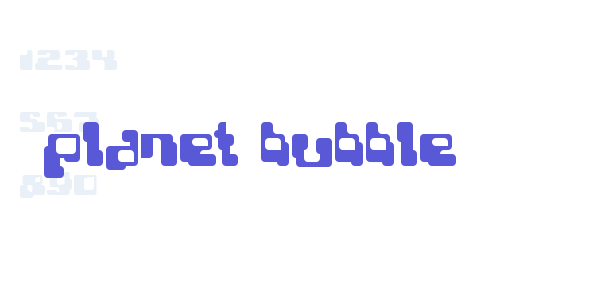 Planet Bubble font free