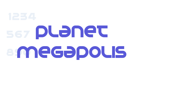 Planet Megapolis font