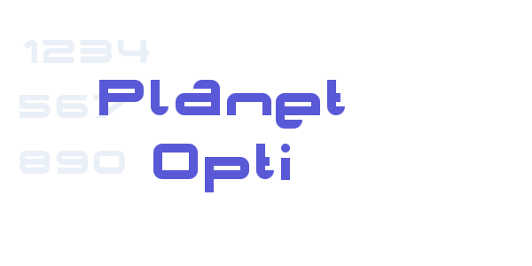 Planet Opti font