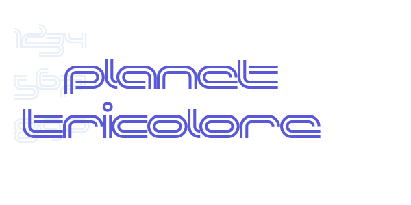 Planet TriColore font