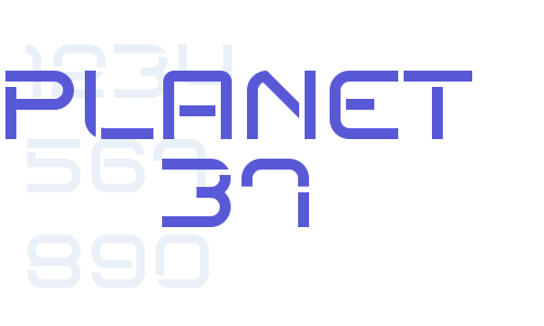 Planet 37 Font