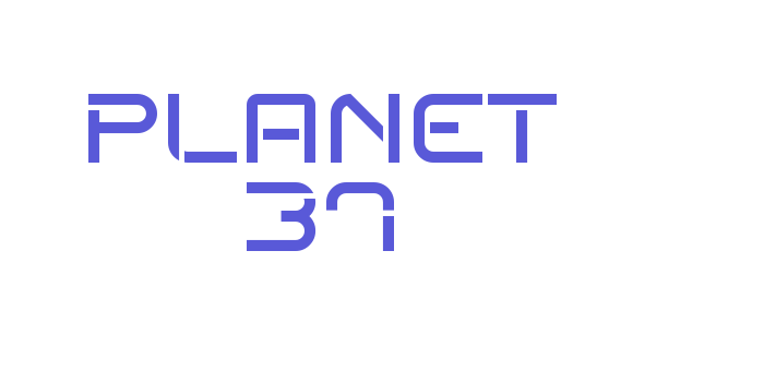 Planet 37 Font Download