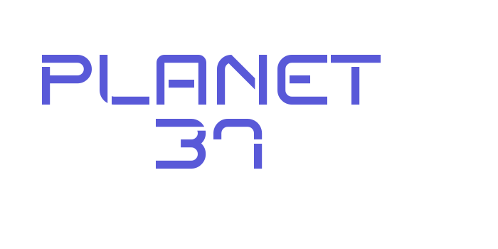 Planet 37 Font