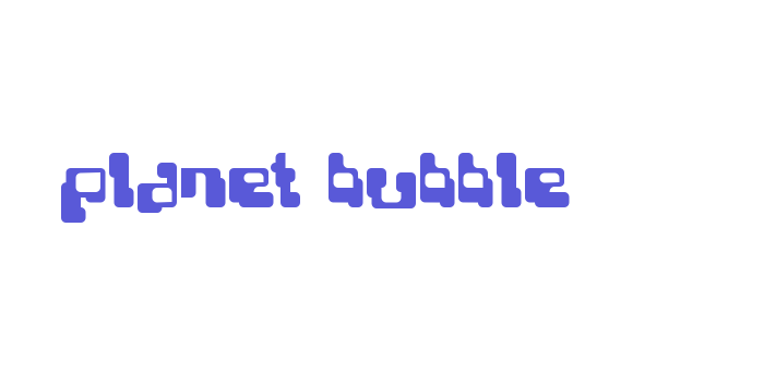 Planet Bubble Font Download