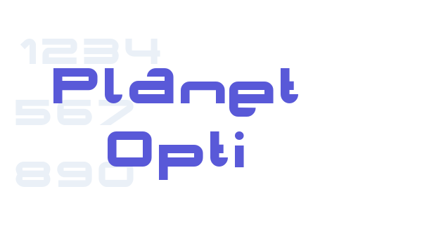 Planet Opti Font