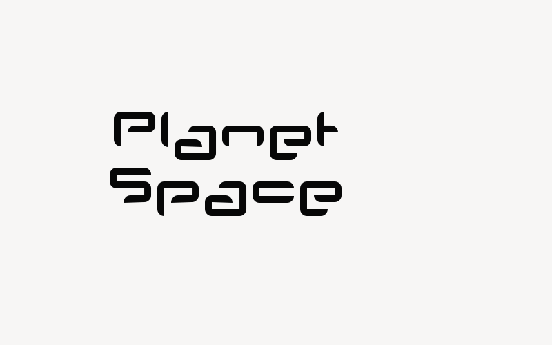 Planet Space Font