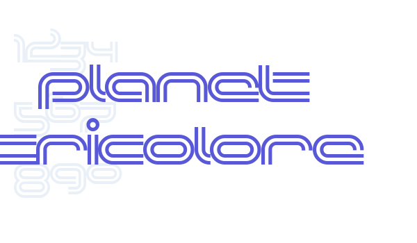 Planet TriColore Font