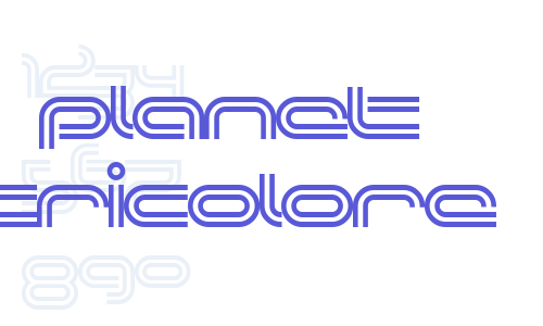 Planet TriColore Font Download