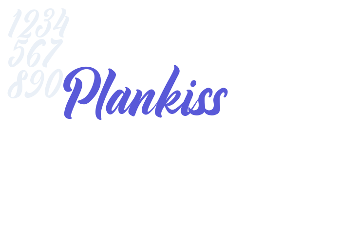 Plankiss font free