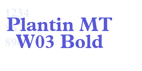 Plantin MT W03 Bold font free