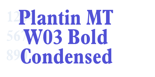 Plantin MT W03 Bold Condensed-font-download