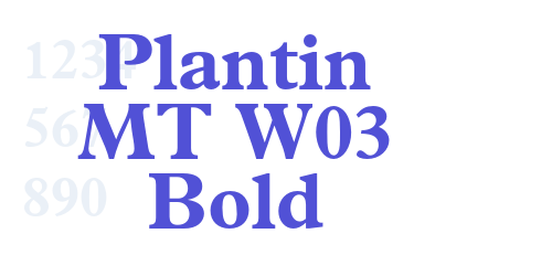 Plantin MT W03 Bold-font-download