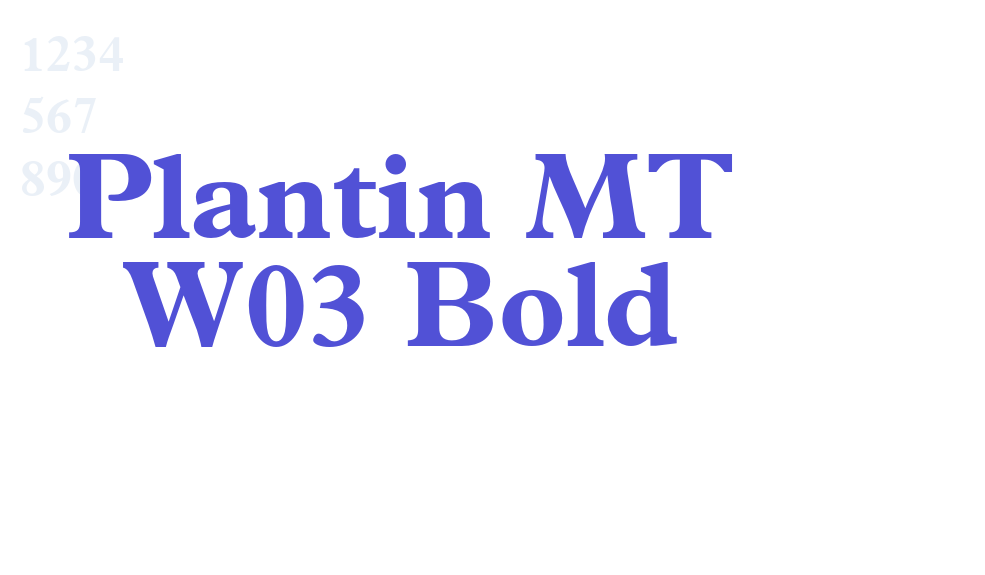 Plantin MT W03 Bold-font-download