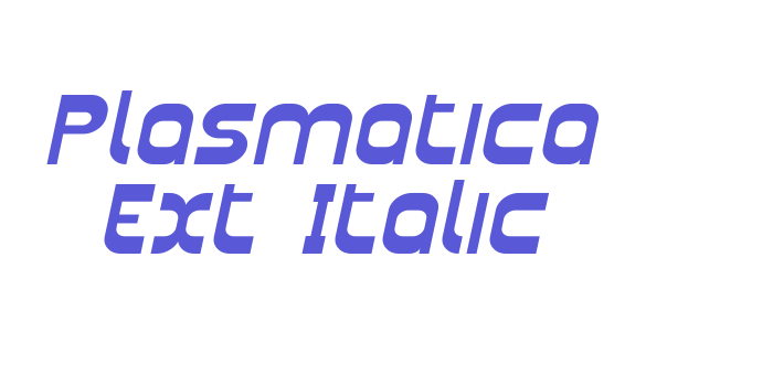 Plasmatica Ext Italic Font Download