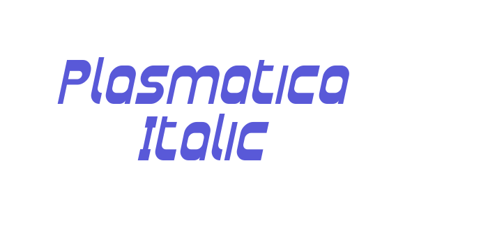 Plasmatica Italic Font Download