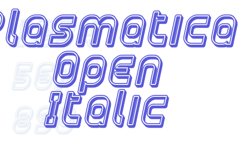 Plasmatica Open Italic Font Download