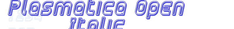 Plasmatica Open Italic-font