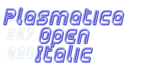 Plasmatica Open Italic-font-download
