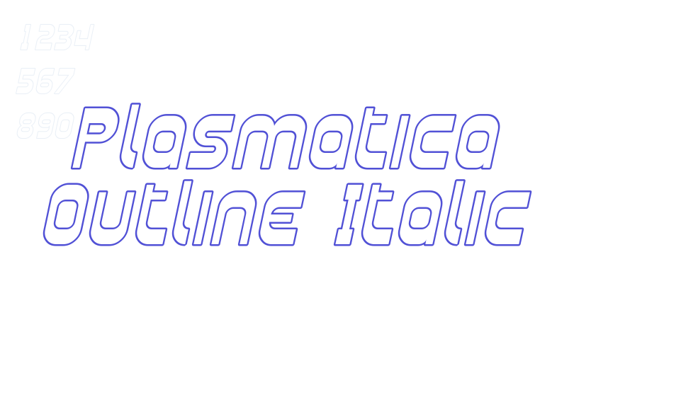 Plasmatica Outline Italic-font-download