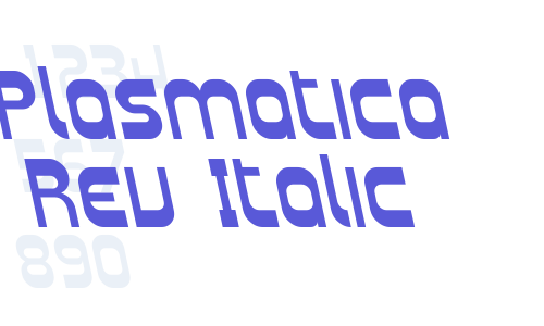 Plasmatica Rev Italic Font Download