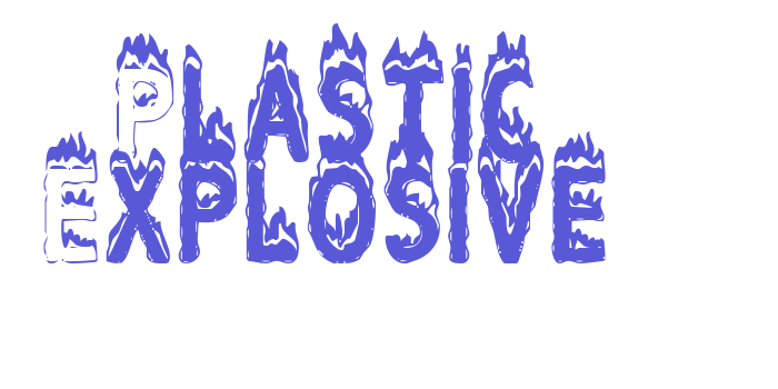 Plastic Explosive Font