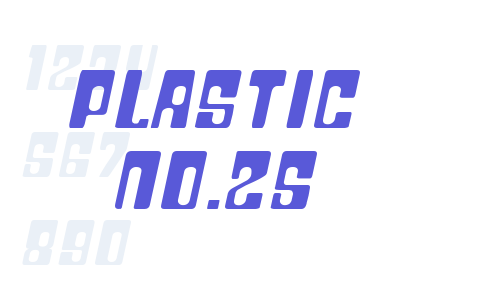 Plastic No.25 Font Download