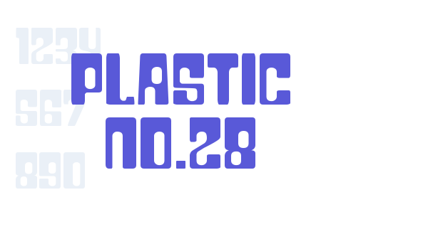 Plastic No.28 Font