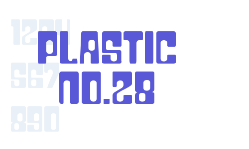 Plastic No.28 Font Download