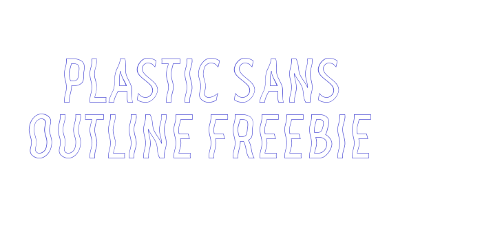 Plastic Sans Outline Freebie Font Download