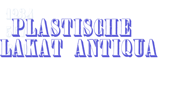 Plastische Plakat-Antiqua font free