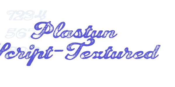 Plastun Script-Textured font free